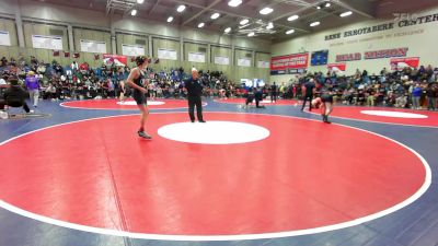 128 lbs Consi Of 16 #2 - Gunner Benedict, Redwood vs Tristen Lorraine, Frontier