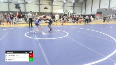 132 lbs Round Of 16 - Sebastian Cisneros, Independent vs Thomas Ryan, Mat Demon WC