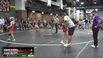 65 lbs Round 2 (4 Team) - Alaina Williams, Minnesota Storm vs Hadlee Worrell, Braided Brutes Wrestling