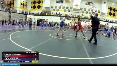 160 lbs Champ. Round 1 - Cayleb Stephens, Indiana vs Zach White Jr., River City Wrestling Club