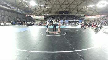Girls 4A 130 lbs Cons. Round 1 - Clara Sharp, Issaquah (Girls) vs Aubrey Lucchetti, Olympia (Girls)