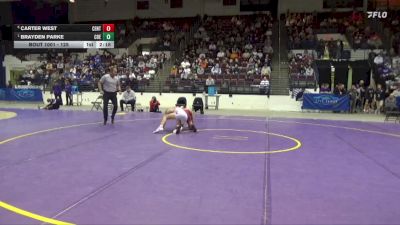 125 lbs Semifinal - Brayden Parke, Coe vs Carter West, Central