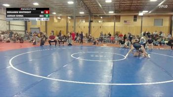 133 lbs Quarterfinal - Adrian Shima, Big Bend Community College vs Benjamin Whitright, North Idaho College