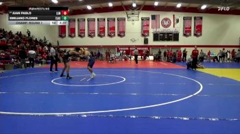 184 lbs Champ. Round 1 - Juan Pablo, Lemoore College vs Emiliano Flores, East Los Angeles College