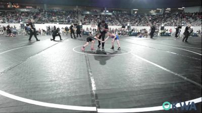 67 lbs Consi Of 8 #1 - Harper Woolman, Tiger Trained Wrestling vs Kynslee Church, Team Tulsa Wrestling Club