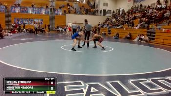 126 lbs Semifinal - Keenan Enriquez, Forest Grove vs Kingston Meadors, Newberg