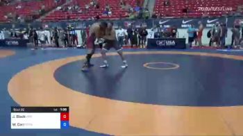 100 lbs Quarterfinal - Jeremy Black, Mad Cow Wrestling Club vs William Carr, Minnesota Storm