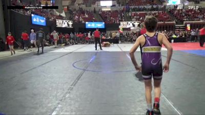 78 lbs 3rd Place Match - Mac Binek, Buffalo Outlaws Wrestling vs Broden Reynolds, Snake River Youth Wrestling Cl