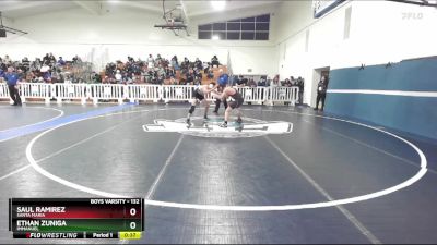 132 lbs Cons. Round 5 - Ethan Zuniga, Immanuel vs Saul Ramirez, Santa Maria