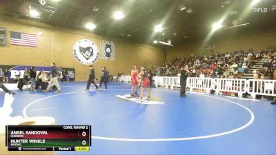 113 lbs Cons. Round 2 - Angel Sandoval, Hueneme vs Hunter Winkle, Nipomo