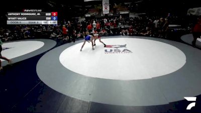 105 lbs Anthony Rodriguez, Jr., OCWA - Orange County Wrestling Association vs Wyatt Valice, SAWA - Sacramento Area Wrestling Association