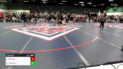 120 lbs Consi Of 4 - Sean Willcox, CA vs Aydan Thomas, OK