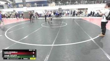 135 lbs Quarterfinal - Luca Schinelli, Chesapeake vs Zahir Catlett, Tallwood Wrestling Club