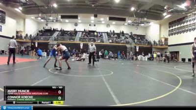 160 lbs Champ. Round 2 - Avery Muncie, Terre Haute Northside Wrestling Club vs Connor Koecke, Midwest Xtreme Wrestling