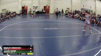 117 lbs Round 2 (6 Team) - Braelyn Arredondo, Idaho vs Zackry Mosier, Kansas Rattlers