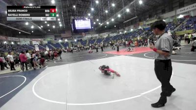 58 lbs Semifinal - Julisa Franco, Duran Elite vs Nayelli Romero, Salem Elite