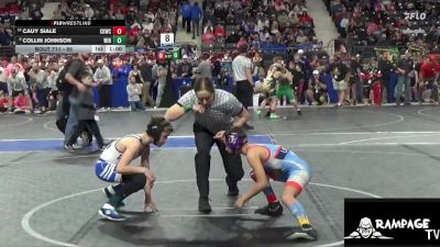 85 lbs Champ. Round 1 - Collin Johnson, Winfield vs Cauy Siale, Chaparral Kids Wrestling Club