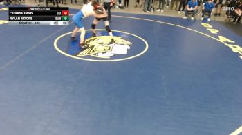 120 lbs Champ. Round 1 - Chase Davis, Unattached vs Rylan Moore, Unattached
