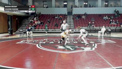 125 lbs Consi Of 8 #1 - Mason Moody, Coker vs Cooper Foster, Appalachian State