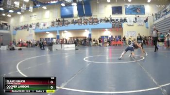 106 lbs Cons. Round 4 - Cooper Landon, Skyline vs Blake Mauch, Corner Canyon