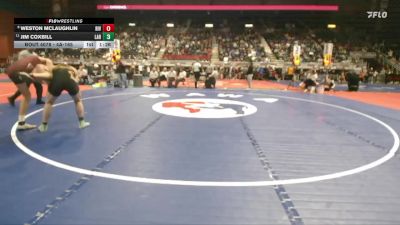 4A-165 lbs Champ. Round 1 - Jim Coxbill, Laramie vs Weston McLaughlin, Riverton