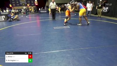 220 lbs Round Of 32 - Jonathan Kime, Milton vs Omar Arrington, Erie