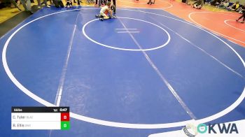 55 lbs Quarterfinal - CJ Tyler, Black Fox Wrestling Club vs Barrett Ellis, Salina Wrestling Club