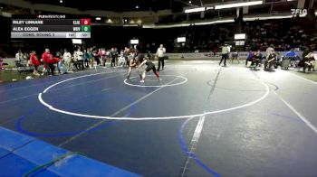 Girls 130 lbs Cons. Round 3 - Alea Eggen, White River (Girls) vs Riley Linnane, Kentlake (Girls)