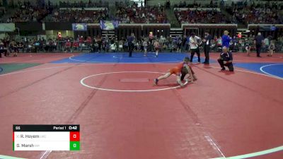 66 lbs Champ. Round 2 - Ryder Hoyem, Lockwood Wrestling Club vs Gage Marsh, NORTHEAST MT