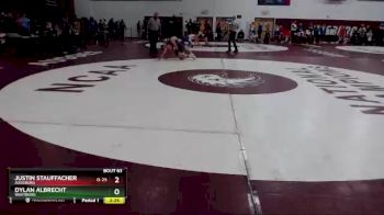 133 lbs Quarterfinal - Dylan Albrecht, Wartburg vs Justin Stauffacher, Augsburg
