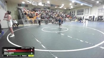 138 lbs Cons. Round 4 - Kenji Ineno, Santa Monica vs Mel Madrigal, Servite