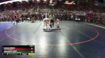 1A 145 lbs Champ. Round 1 - Lucas Ferro, Tarpon Springs vs Brandon Cody, The Master`s Academy (Oviedo)