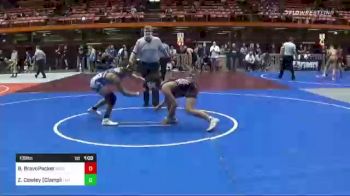 130 lbs Consi Of 8 #2 - Bryce BravoPacker, Brighton Wrestling Club vs Zabian Cowley (Clampitt), Thunder Basin Boltz