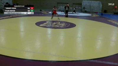 105A 3rd Place Match - Grant Cook, Rocori vs Tyler DeVos, Canby