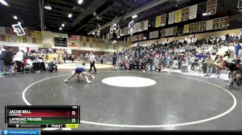 132 lbs Quarterfinal - Layronz Fraser, Granite Hills vs Jacob Bell, Etiwanda