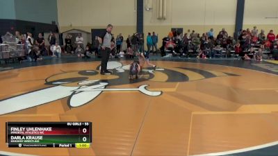 55 lbs Round 2 - Finley Uhlenhake, Immortal Athletics WC vs Darla Krause, Kingdom Wrestling