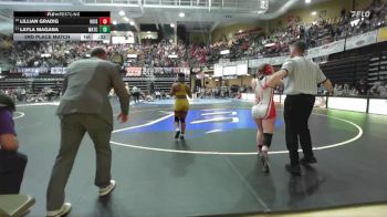 135 lbs 3rd Place Match - Layla Magana, WaKeeney-Trego Community HS/Quinter HS vs Lillian Gradig, Hoisington HS