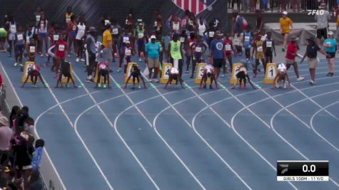 Youth Girls' 100m Championship, Semi-Finals 2 - Age 11