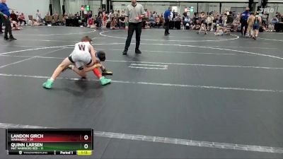 72 lbs Placement (4 Team) - Landon Girch, Warhawks vs Quinn Larsen, Mat Warriors Red