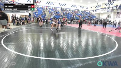 138 lbs Consolation - Milana Hill, Coweta Tiger Wrestling vs Breanna Hunt, Heat