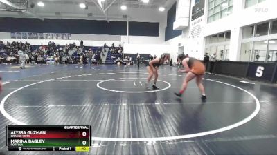 170 lbs Quarterfinal - Alyssa Guzman, Orange Vista vs Marina Bagley, Portola