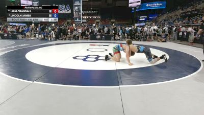 150 lbs Cons. Sub-semis - Liam Crandall, Wisconsin vs Lincoln James, Ohio