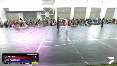 118 lbs Champ. Round 1 - Tyler Katz, AZ vs Maya Fiodorova, NV