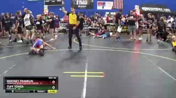 82 lbs Round 2 (6 Team) - Whitney Franklin, Combative Sports Athletic Center vs Tuff Tonga, Iowa Elite