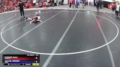 108 lbs Round 3 - Samuel Brown, Hawk vs Cooper Huls, Meridian