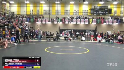 136 lbs Quarterfinal - Brielle Parke, Sebolt Women Wrestling Academy vs Arabella Varvel, Iowa