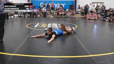66 lbs Rr Rnd 3 - Nora Johnson, MPOWER Girls Wrestling Club - W vs Lillian Hendricks, Ohio Goons - W