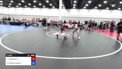 138 lbs C-8 #2 - Toby Shipman, Oklahoma vs Kieron McCormack, Georgia