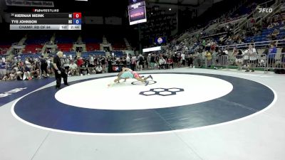132 lbs Champ. Rd Of 64 - Kiernan Meink, NE vs Tye Johnson, NC
