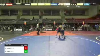 114 lbs Quarterfinal - Jaxon Logan, Bennington WC vs Blake Stein, Great Bend WC